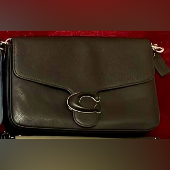 Coach Full Size Tabby Messenger Black Leather